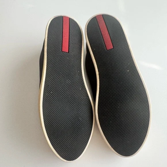 PRADA Authentic Women’s Navy Blue Suede Sneakers Size 6.5 (36.5 EU) - Picture 15 of 17